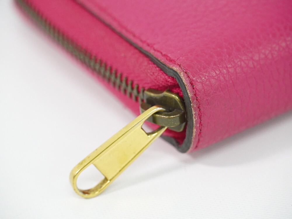 Gucci Vintage Logo Zip Around Leather Long - Picture 9 of 15